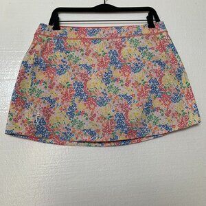 Ralph Lauren RLX Golf Stretch Skirt Activewear Womens Sz L Colorful Floral New